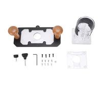 Oumefar Base para Herramientas de Carpintería con Diseño Transparente Seguro para Recortadora de 63,5 a 65 Mm, Ingeniería Precisa y Compatibilidad Versátil, Soporte para Ranuras d