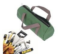 Oumefar Bolsa de Herramientas de Boca Ancha, Bolsa de Transporte de Herramientas de Lona Impermeable de Gran Capacidad para Técnicos de Carpinteros y Reparadores de Vehículos (L)