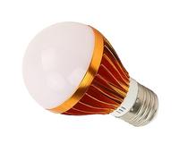 Oumefar Bombilla LED E27 5W Lámpara de Bajo Consumo Blanco Cálido para la Habitación del Hogar con Interruptor de Botón Manual, Cable DC 12V 3 Metros