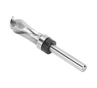 Oumefar Broca Enrutadora de Corte Al Ras con Patrón en Espiral Material de Acero de Tungsteno de Larga Duración Diseño de Rodamiento Superior para Ranurar Tableros de Partículas Madera Contrachapada