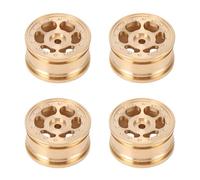 Oumefar Buje de Rueda RC, 4 Uds., Latón, 7g, Apto para Axial SCX30 1/30 | Latón Macizo, 7 G, Centro de Gravedad bajo, Tracción Añadida, Todoterreno, Reemplazo Directo, Modelo SCX30 para Automóvil