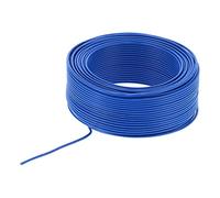 Oumefar BVR-1x2.5 Cable Aislado Cable Eléctrico Flexible de Cobre Rojo de 19 Núcleos para Herramientas Eléctricas 100 M Azul