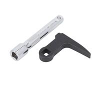 Oumefar Cabezal Adaptador de Llave de Palanca de Alta Resistencia de 1/2 Pulgada para Herramienta de Reparación de Automóviles, ángulo de Trinquete Infinito y Apalancamiento Ajustable para