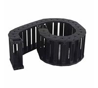 Oumefar Cable de Nailon con Cadena de Arrastre, Línea de Remolque para Tanque, Serie de bajo Ruido para Brazo de Máquina CNC, Portador de Cables Completamente Cerrado - 1 X 2,3 Pies - para Trabajos