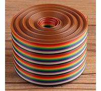 Oumefar Cable Plano 40P para Cableado Interno de Electrónica, Equipos Eléctricos y Transformadores, Longitud 1 Metro (1 metro de largo)