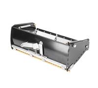 Oumefar Caja de Acabado de Paneles de Yeso, Herramienta Raspadora de Masilla Profesional para Enlucido y Raspado de Paredes para Proyectos de Renovación del Hogar y Paneles de Yeso (12in)