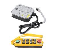 Oumefar Caja de Botón de Control Remoto de Grúa, Controlador de Interruptor Resistente Al Agua Duradero para Grúas Transportadoras, Minería de Carbón, 2 Unidades (220V)