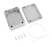 Caja de Conexiones Impermeable a Prueba de Polvo IP65 Caja de Conexiones de plástico ABS Cajas eléctricas universales Recinto del Proyecto Gris(115 * 90 * 55mm)