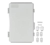 Oumefar Caja de Unión Eléctrica, Caja de Gabinete Eléctrica de Plástico IP67 de ABS con ABS con Placa de Montaje para Proyectos e Instalaciones de Casas Inteligentes Al Aire Libre