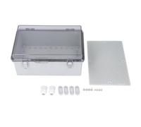 Oumefar Caja de Unión Eléctrica IP67 Caja de Unión Al Aire Libre de Plástico ABS con Cubierta Transparente para Dispositivos Satelitales y Proyectos Inteligentes para el Hogar 200 X 300