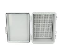 Oumefar Caja de Unión Eléctrica IP67 Centro de Proyectos Eléctricos Impermeables a Prueba de Plástico con Bisagra de Acero Inoxidable para Electronics Redes Solares Marinas Al Aire