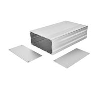 Oumefar Caja Electrónica de Aleación de Aluminio, Carcasa Protectora de Plata Oxidada con Chorro de para Controladores, Funda de 2,68 "X 5,71" X 9,84"