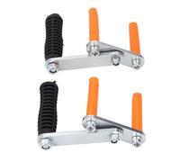 Oumefar Carrier de Abrazadera de Panel de 2 Piezas, Herramienta de Elevación de Pintura Portátil de Servicio Pesado de Acero Inoxidable para Trabajadores de Madera Contrachapada de