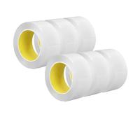 Oumefar Cinta Adhesiva de Doble Cara Cinta de Montaje Fuerte para la Decoración de la Oficina en el Hogar Acrílico 0.1 Mm de Espesor 50 Mm de Ancho 5m Longitud 6 Rollos