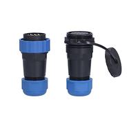 Oumefar Conector de Aviación Impermeable PA66 PA6 SP28 IP68 para Computadoras, Conexión Firme, Resistencia a la Oxidación (14 pines)