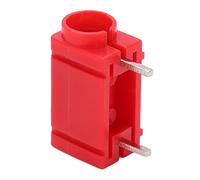 Oumefar Conector de Prueba de Circuito Profesional, Conector Tipo Banana de Latón de 4 Mm, Paquete de 5 para Multímetro, Fácil de Usar para Equipos de Prueba Electrónicos (Roja)