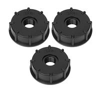 Oumefar Conector de Tanque IBC, Adaptador de Drenaje de Manguera de Rosca Gruesa Duradero para Control de Líquido AB Conector de Tanque IBC de 3 Piezas para Tambores Químicos (G1/2)