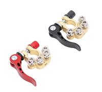 Oumefar Conectores de Terminales de Batería Carcasa de Flecha Duradera Poste SAE/JIS Tipo A de 4 Vías Positivo Negativo para Automóvil, Ideal para Conexiones de Batería de Caravanas y Camiones