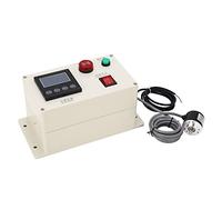 Oumefar Contador de Medidor Digital Contador de Medidor de Longitud de Conteo de 6 Dígitos de Doble con Configuración de Alarma para Trabajadores de Fábricas de Telas Aleación de Aluminio/ABS