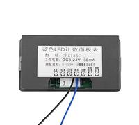 Oumefar Contador Digital LED Medidor de Panel Arriba/Abajo de 4 Dígitos para Equipos de Automatización Color Azul/Verde/Rojo (Azul)