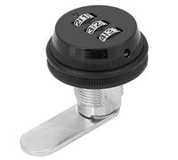 Oumefar Contraseña Combinada Camlock Código Seguro de Tres Dígitos para Casilleros, Cajones y Gabinetes Almacenamiento de Seguridad para el Hogar, la Oficina y la Escuela (Negro)