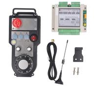 Oumefar Controlador de Rueda de Mano CNC Inalámbrico, Colgante CNC de 7 Eje con Codificador de 100ppr, 50m Generador de Pulso Manual para Máquinas de Torno de Fresado