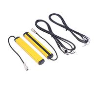 Oumefar Cortina de Luz de Seguridad Antiinterferencias de 20 Mm para Maquinaria de Estampado, Maquinaria de Corte, Construcción de Aleación de Aluminio y ABS