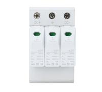 Oumefar DC SPD Protective, Arrestador de Seguridad de Voltaje DC Protector 1000V 20ka 40ka para Cajas de Distribución Eléctrica Material de PC Montaje de Riel de 35 Mm