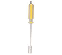Oumefar Destornillador de Cabeza F, Herramienta Ergonómica y Duradera para Quitar Extractores para Equipos de Vídeo, Amarillo, 1 Destornillador Extractor de Cabeza F