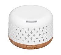Oumefar Difusor de Aceite Esencial, 35db Humidificación Silenciosa Capacidad de 300 Ml Humidificador de Grano de Madera Material ABS 50 60 Hz Frecuencia 100-240 V para el Hogar para la Oficina para(#1