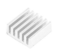Oumefar Disipador de Calor de Aluminio Enfriamiento Eficiente para Placa Amplificadora PCB IC, 100 Piezas Radiador Disipador de Calor Plateado de 9x4x9 Mm para Tubo de Electrones