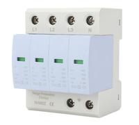 Oumefar Dispositivo de Arrestado de bajo Voltaje 4P 40ka Protector Retardante AC385V para el Eléctrico de la Casa Montaje de Riel de 35 Mm