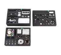 Oumefar DM115 Motor Modelo de Motor Juguete Educativo Mini Kit de Montaje de 4 Cilindros para Diversión y Aprendizaje Familiar - Aluminio Premium 450 Componentes