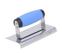 Oumefar Edger de Hormigón de Acero Inoxidable 1704-3, Herramienta de Acabado de 5.98 X 2.95 Pulgadas con PP Many Masonería Profesional Masonería