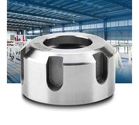 Oumefar ER25UM Torno Portabrocas de Tuerca de Metal para Cortador de Brocas, Fuerza de Sujeción Fuerte para y Varilla de Herramienta, Negro/blanco, 1 Pieza (M32*1,5#03)