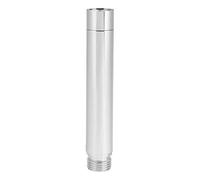 Oumefar Extensión de Ducha de Acero Inoxidable de 4 Pulgadas, Tubo Redondo, Extensor de Cabezal de Ducha de Mano con Acabado Cromado Pulido para Accesorio de baño