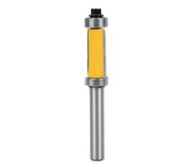 Oumefar Fresa Copiadora de Doble Rodamiento 8mm, Broca Fresadora para Madera con Corte a Ras, para Contrachapado/MDF/Madera Dura, Profesional Carburo Tungsteno