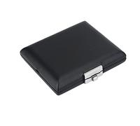 Oumefar Funda de Cuero PU Caja Contenedor de Fagot Negro con Ranuras para 3 Cañas, Accesorio útil para Amantes del Fagot