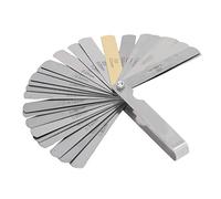 Oumefar Galga de Espesores, Herramienta de Medición Dual Imperial Métrica de Acero Inoxidable de 32 Hojas para Aplicación Flexible en Diversos Proyectos e Instrumentos