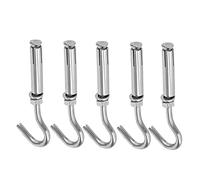 Oumefar Gancho de Copa Abierta Anticorrosión Hecho de Acero Inoxidable 304 para Mejoras en el Hogar, Paquete de 5 (M6)