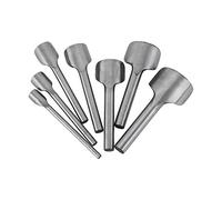 7 Piezas Perforadora Cuero Herramienta, Juego de Perforadores Huecos Semicirculares Perforador Agujeros Huecos para Cuero, Manualidades, Cinturones, Carteras