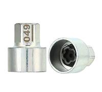 Oumefar Herramienta de Remover Tuercas de Bloqueo de la Rueda, Llave de Bloqueo de la Rueda de Metal Reemplazo de Enchufe Anti Anti -tocador para el Automóvil 1 3 5 6 Serie 7 Series X1 (049)