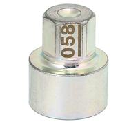 Oumefar Herramienta de Remover Tuercas de Bloqueo de la Rueda, Llave de Bloqueo de la Rueda de Metal Reemplazo de Enchufe Anti Anti -tocador para el Automóvil 1 3 5 6 Serie 7 Series X1 (058)
