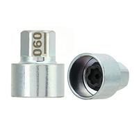 Oumefar Herramienta de Remover Tuercas de Bloqueo de la Rueda, Llave de Bloqueo de la Rueda de Metal Reemplazo de Enchufe Anti Anti -tocador para el Automóvil 1 3 5 6 Serie 7 Series X1 (060)