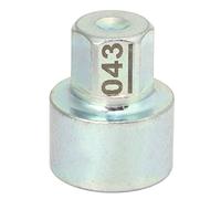Oumefar Herramienta de Remover Tuercas de Bloqueo de la Rueda, Llave de Bloqueo de la Rueda de Metal Reemplazo de Enchufe Anti Anti -tocador para el Automóvil 1 3 5 6 Serie 7 Series X1 (043)