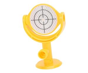 Oumefar Hoja de Objetivo Reflectante de Prisma Topográfico Mini Reflector Preciso Duradero para Estación Total con Soporte, Punto de Mira Impreso para Topógrafos de Construcción Material: ABS 60 Mm de