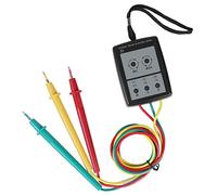 Oumefar Indicador Digital de Rotación de Fase Medidor de Zumbador LED Portátil para Electricistas 60 V-600 V CA, Herramienta de Prueba Segura y Confiable para Uso Industrial