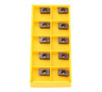 Oumefar Insertos de Carburo Cuchillas de Alta Resistencia para Herramienta de Torneado de Torno CNC, 10 Piezas APMT1135PDEr H2 VP15TF para Hierro Fundido, Acero Inoxidable, Acero