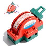 Oumefar Interruptor Cuchillo 2 Polos, Seccionador Carga Eléctrica 220V 380V, Anillos Sujeción Reforzados, Aislación 660V, Interruptor de Cuchilla Para Hogar Industria Caravanas