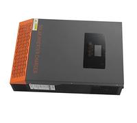 Oumefar Inversor Solar Fuera de la Red, Cargador MPPT de Onda Sinusoidal Pura de 5500W con 4 Modos para Uso Doméstico, Aleación de Aluminio